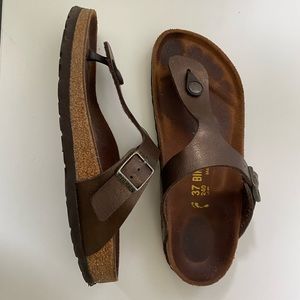 Birkenstock Gizeh 37 Narrow Golden Brown